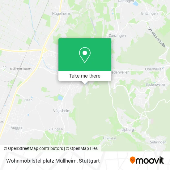 Карта Wohnmobilstellplatz Müllheim