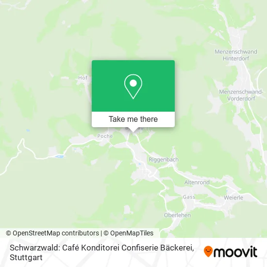 Карта Schwarzwald: Café Konditorei Confiserie Bäckerei
