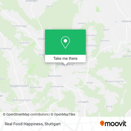 Real Food Happiness map
