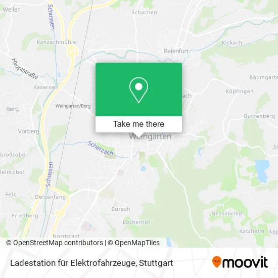 Карта Ladestation für Elektrofahrzeuge