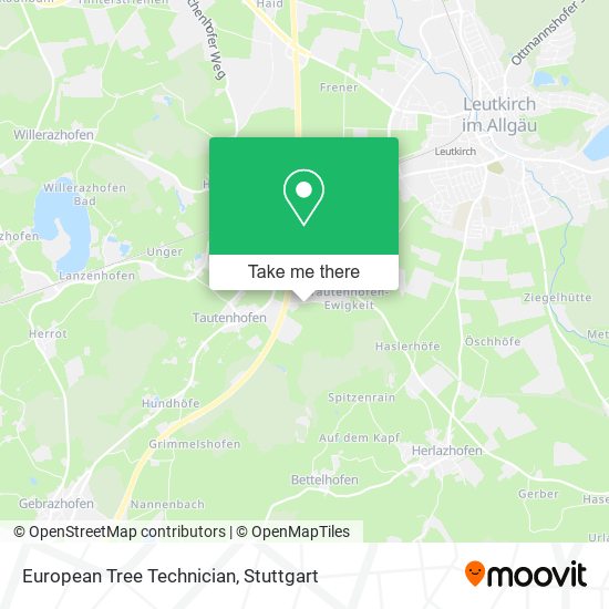 European Tree Technician map