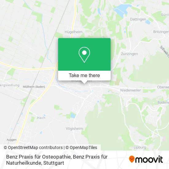 Карта Benz Praxis für Osteopathie, Benz Praxis für Naturheilkunde