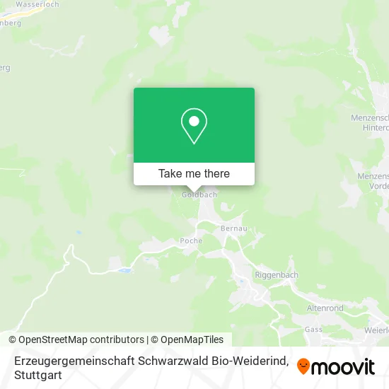 Карта Erzeugergemeinschaft Schwarzwald Bio-Weiderind