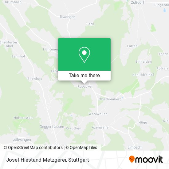 Карта Josef Hiestand Metzgerei