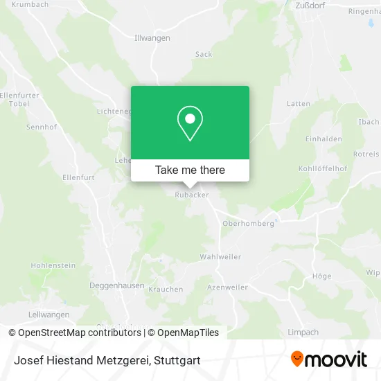 Карта Josef Hiestand Metzgerei