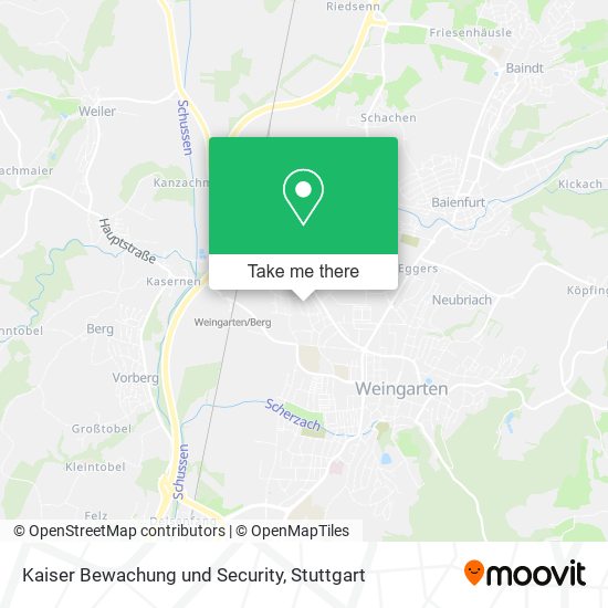 Kaiser Bewachung und Security map