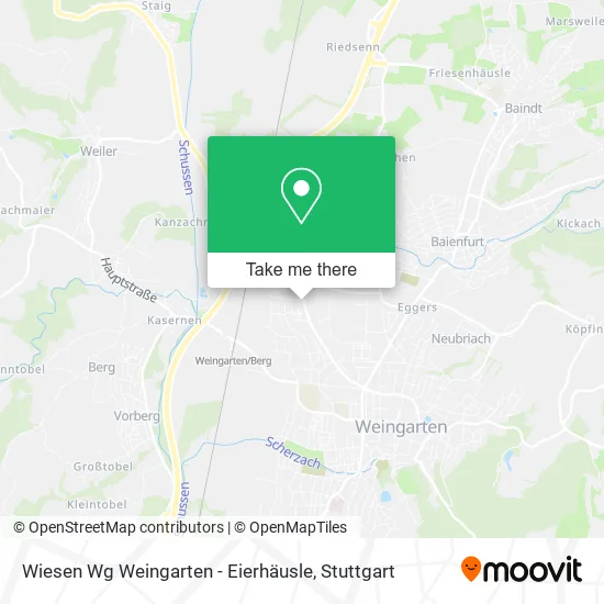 Карта Wiesen Wg Weingarten - Eierhäusle