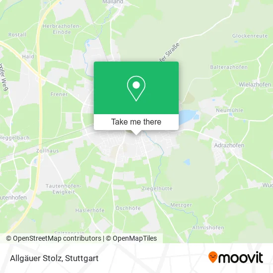 Карта Allgäuer Stolz