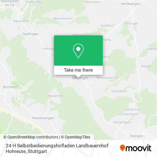 24 H Selbstbedienungshofladen Landbauernhof Hohreute map