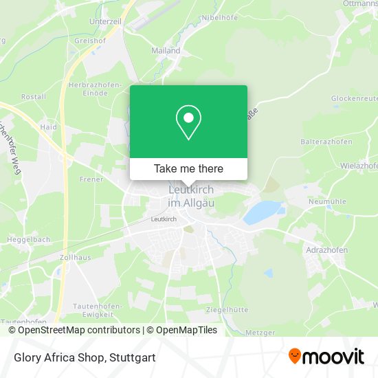 Glory Africa Shop map