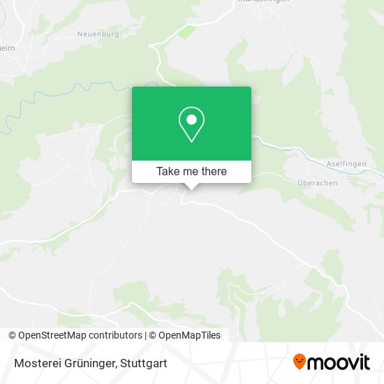 Mosterei Grüninger map