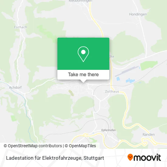 Карта Ladestation für Elektrofahrzeuge