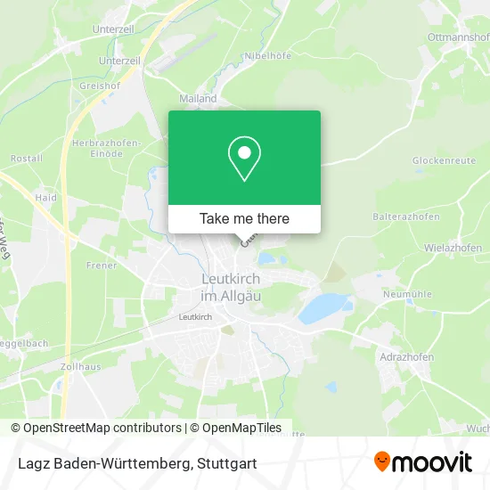 Карта Lagz Baden-Württemberg