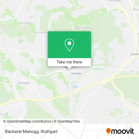 Карта Bäckerei Manogg