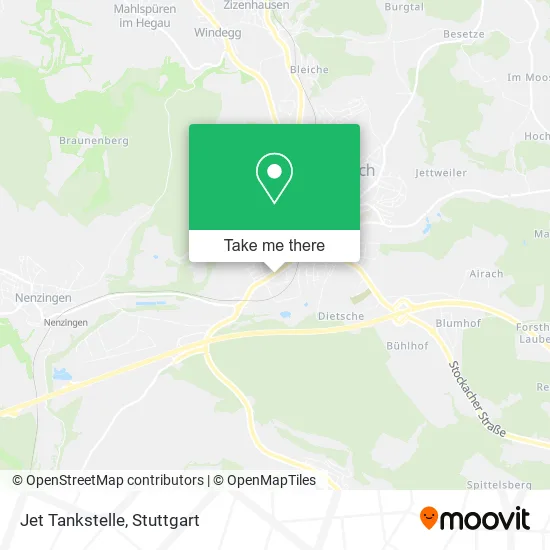 Карта Jet Tankstelle