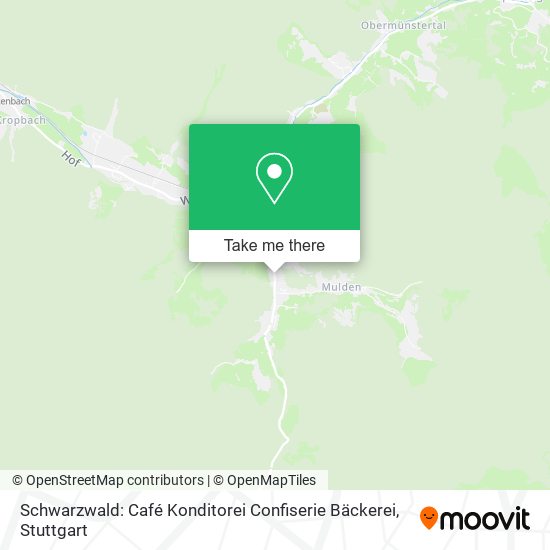 Schwarzwald: Café Konditorei Confiserie Bäckerei map