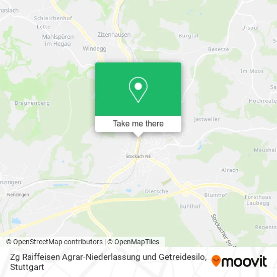 Карта Zg Raiffeisen Agrar-Niederlassung und Getreidesilo
