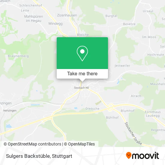 Карта Sulgers Backstüble