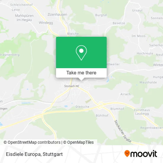 Карта Eisdiele Europa