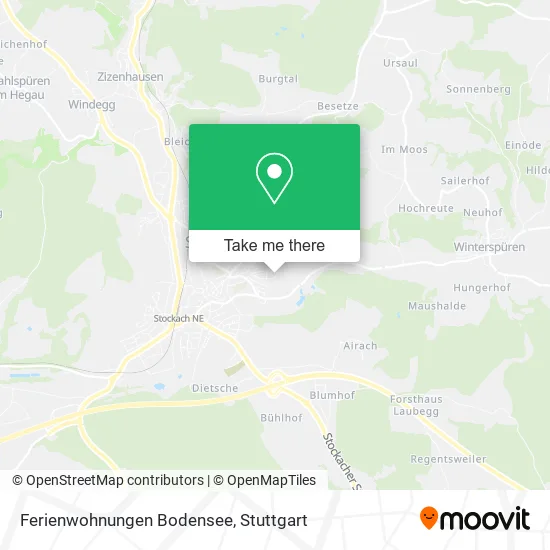 Карта Ferienwohnungen Bodensee