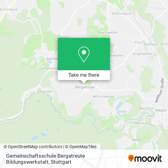 Gemeinschaftsschule Bergatreute Bildungswerkstatt map