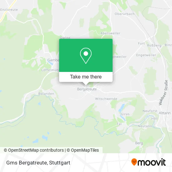 Карта Gms Bergatreute