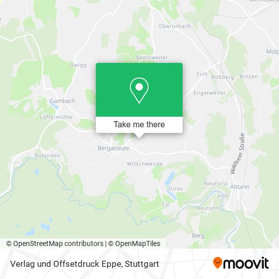 Карта Verlag und Offsetdruck Eppe