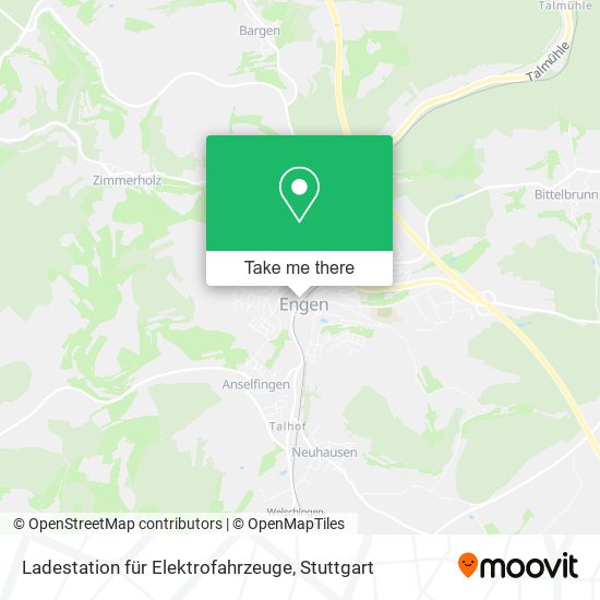 Карта Ladestation für Elektrofahrzeuge