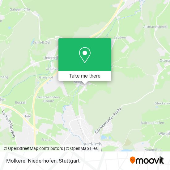 Molkerei Niederhofen map