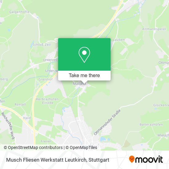 Карта Musch Fliesen Werkstatt Leutkirch