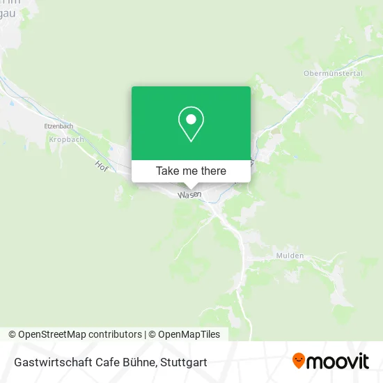 Карта Gastwirtschaft Cafe Bühne