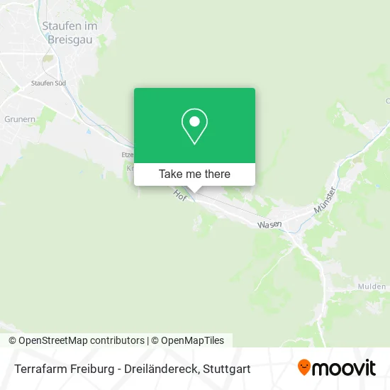Карта Terrafarm Freiburg - Dreiländereck