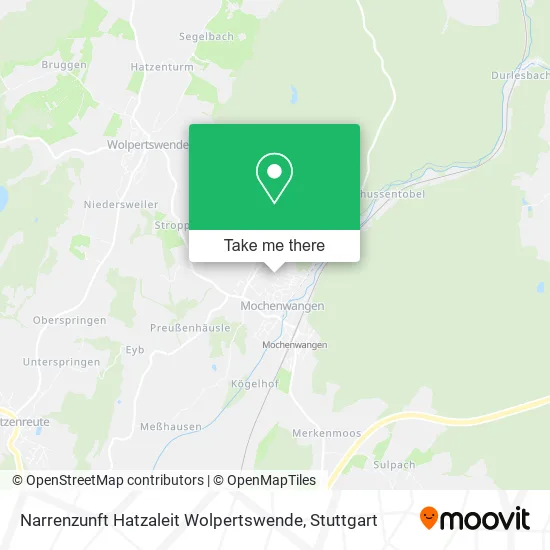 Карта Narrenzunft Hatzaleit Wolpertswende