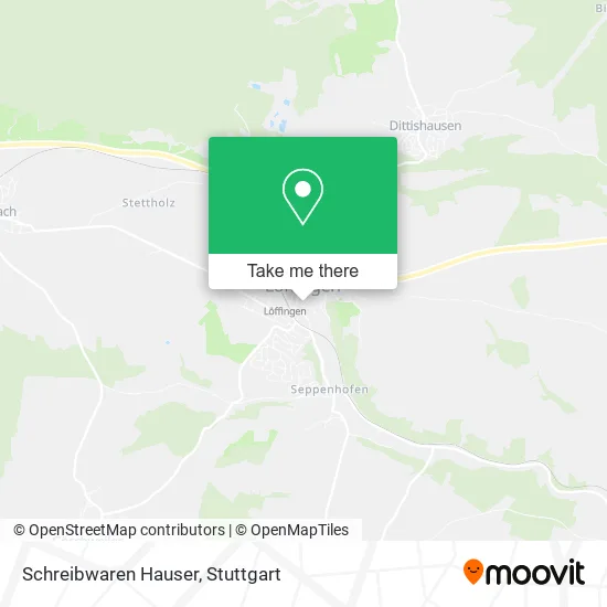 Карта Schreibwaren Hauser