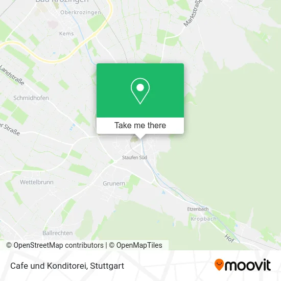 Карта Cafe und Konditorei