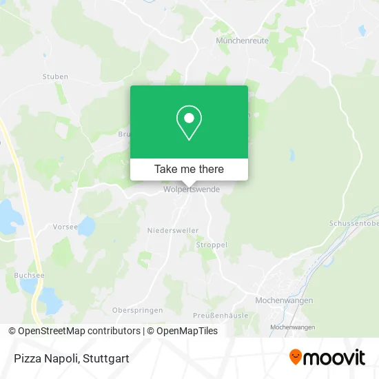 Карта Pizza Napoli