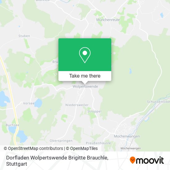 Dorfladen Wolpertswende Brigitte Brauchle map