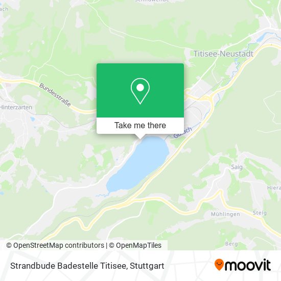 Strandbude Badestelle Titisee map