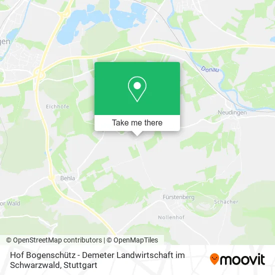Карта Hof Bogenschütz - Demeter Landwirtschaft im Schwarzwald