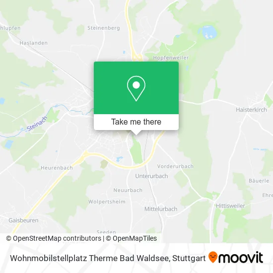 Карта Wohnmobilstellplatz Therme Bad Waldsee