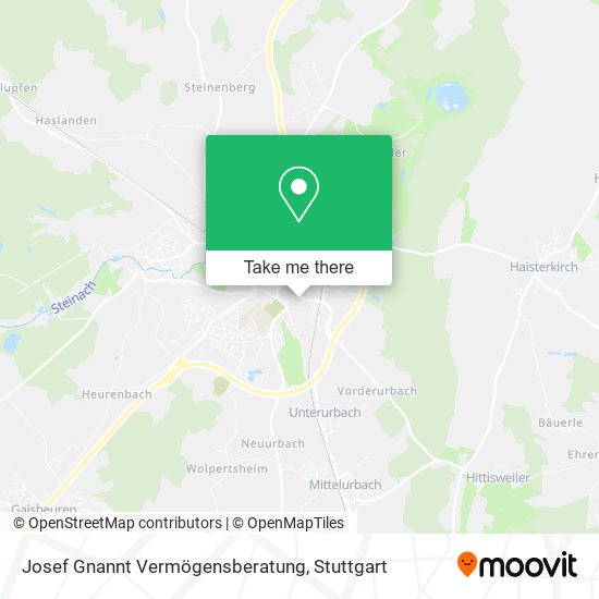 Josef Gnannt Vermögensberatung map