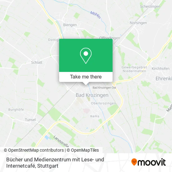 Карта Bücher und Medienzentrum mit Lese- und Internetcafé