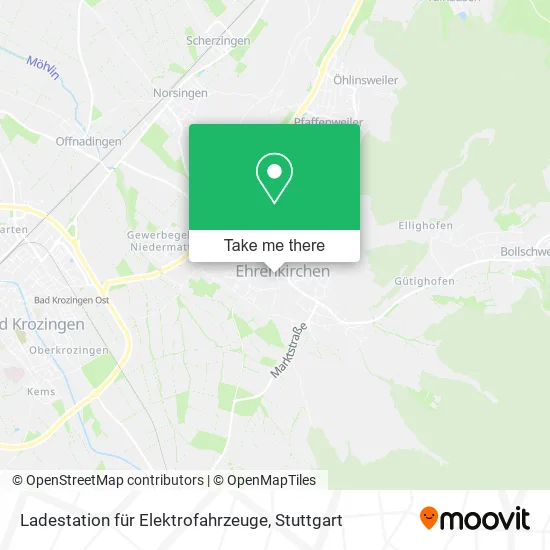 Карта Ladestation für Elektrofahrzeuge