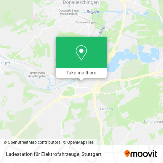 Карта Ladestation für Elektrofahrzeuge