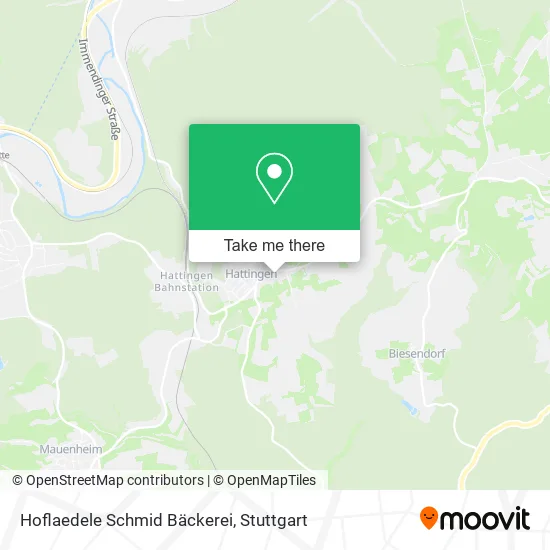 Карта Hoflaedele Schmid Bäckerei