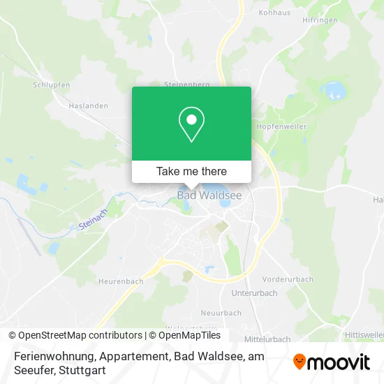 Карта Ferienwohnung, Appartement, Bad Waldsee, am Seeufer