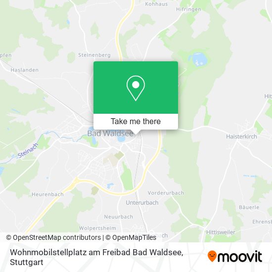 Карта Wohnmobilstellplatz am Freibad Bad Waldsee