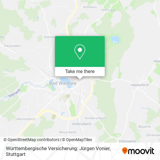 Württembergische Versicherung: Jürgen Vonier map