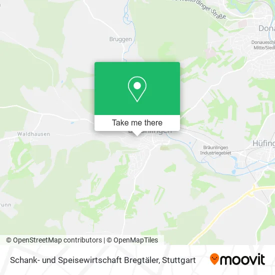Карта Schank- und Speisewirtschaft Bregtäler