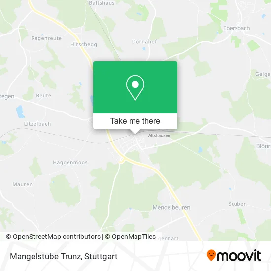 Карта Mangelstube Trunz